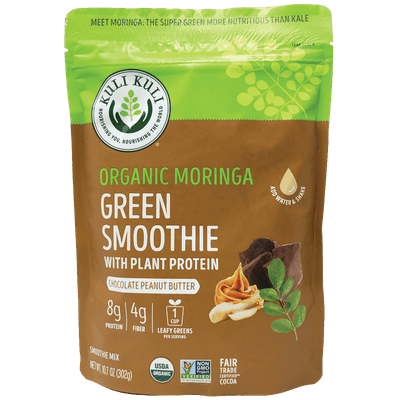 Kuli kuli organic chocolate peanut butter green smoothie mix